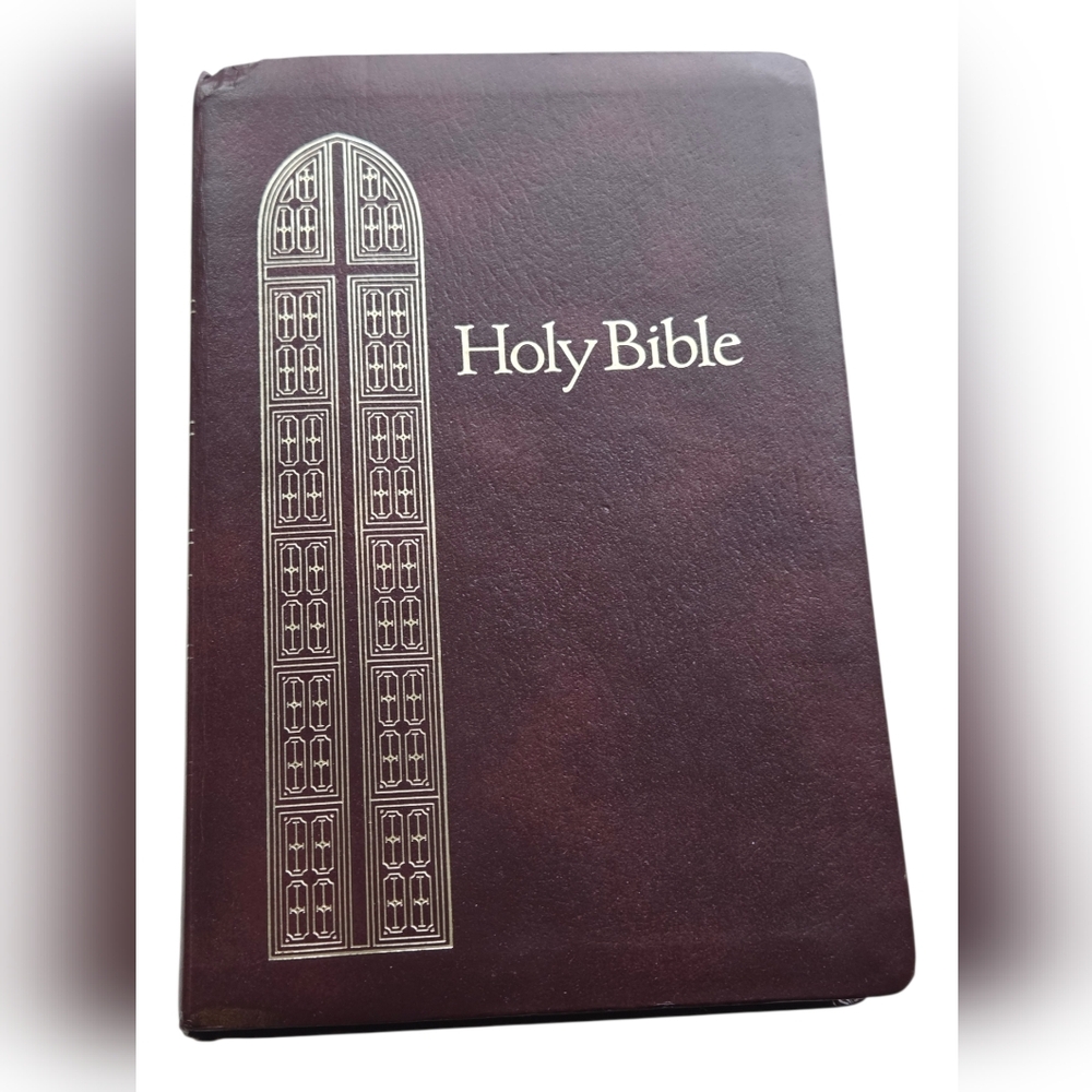 Brown Leather Holy Bible Giant Print King James Version